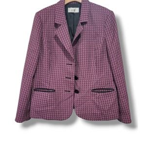 Le Suit women's Purple retro careerwear blazer - size 12